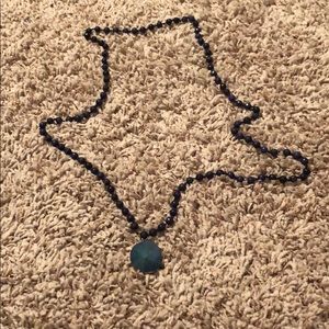 Blue stone necklace